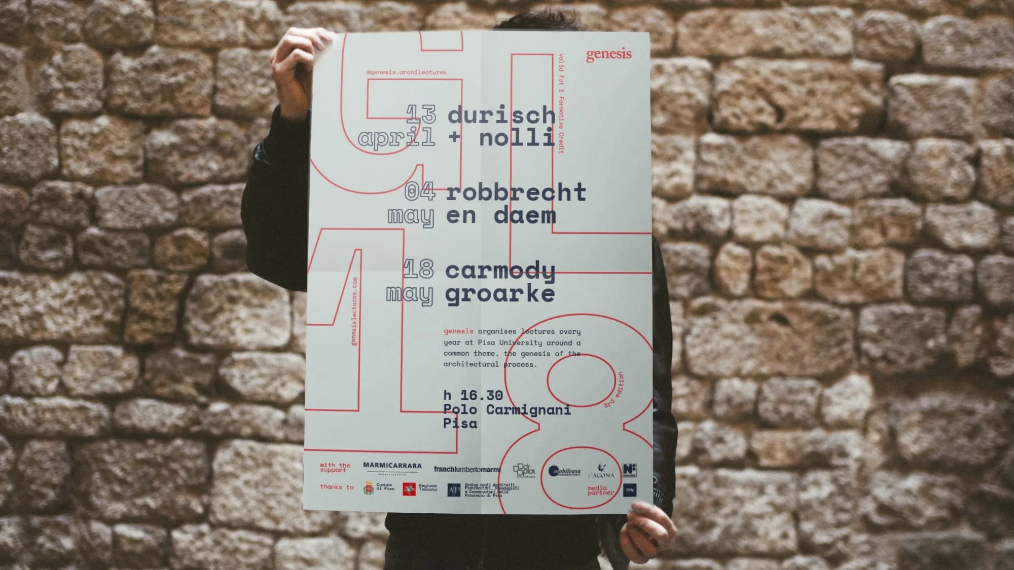 Genesis Lectures: brand and web design for an architecture lecture series