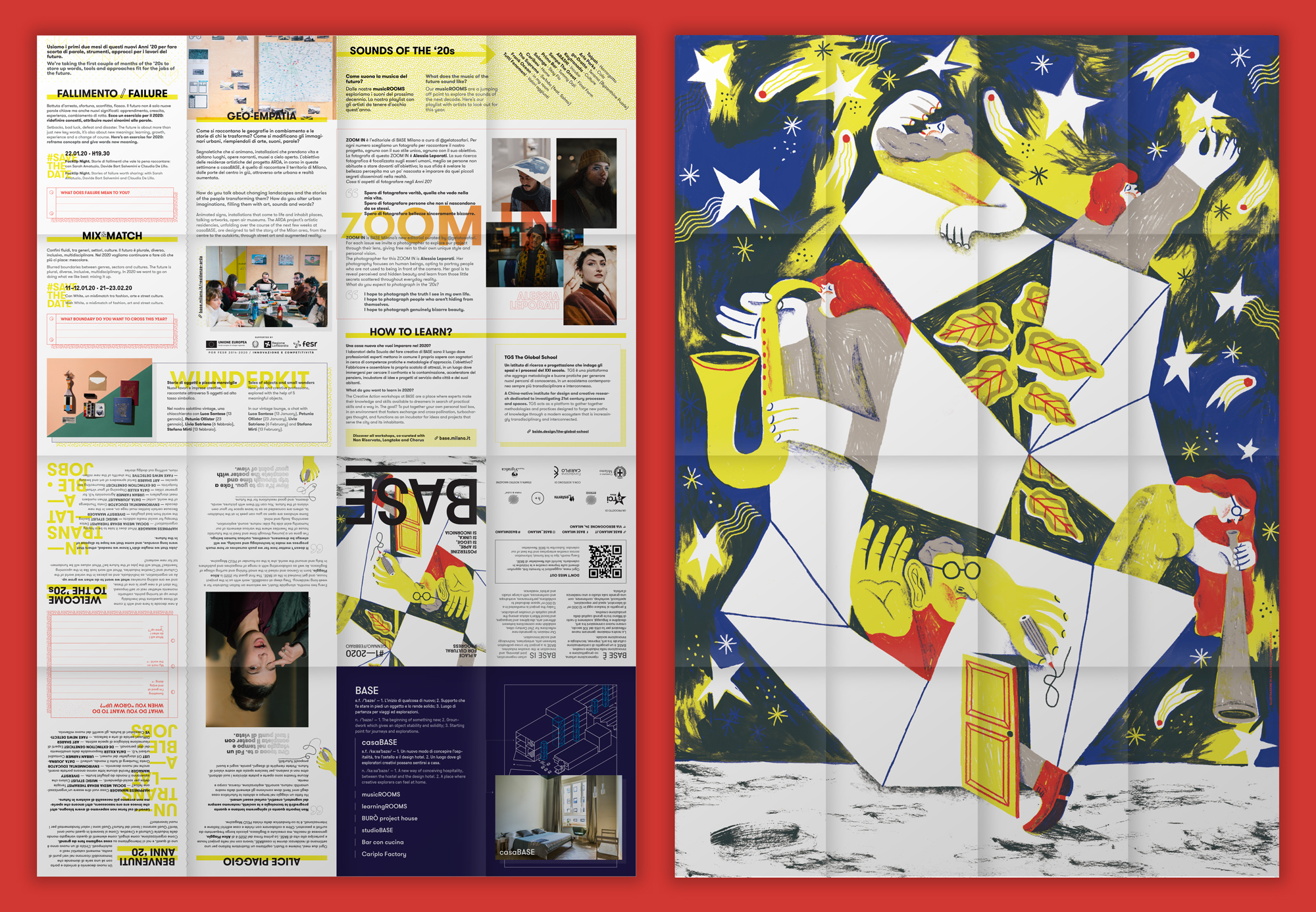 BASE Milano Magazine, February 2020 edition, illustrated by Alice Piaggio