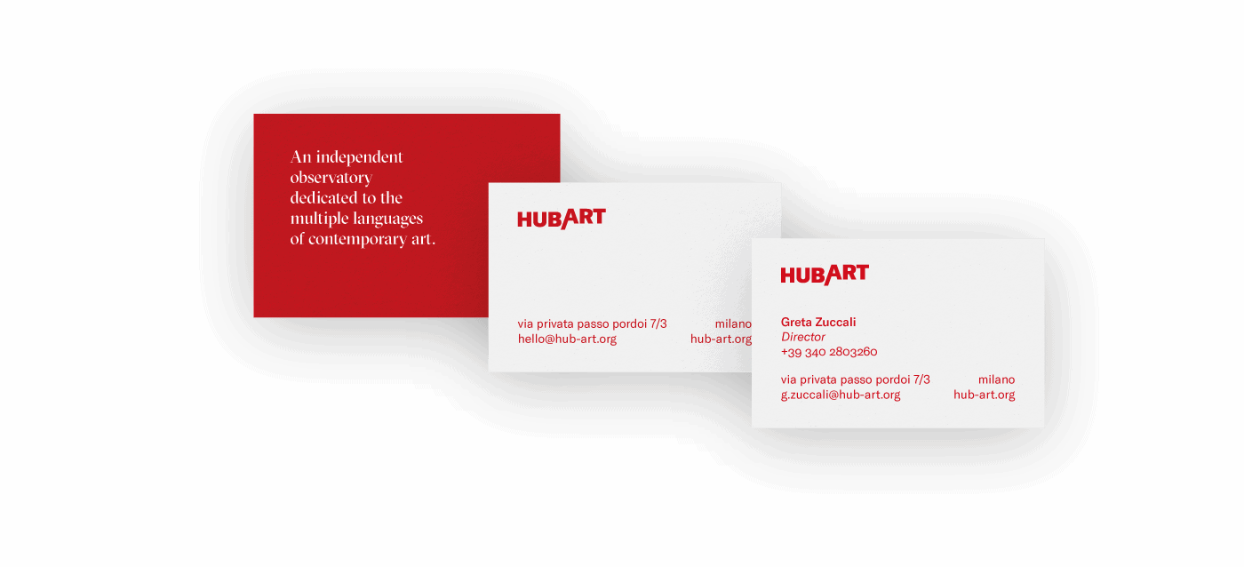 HUB/ART Business Cards