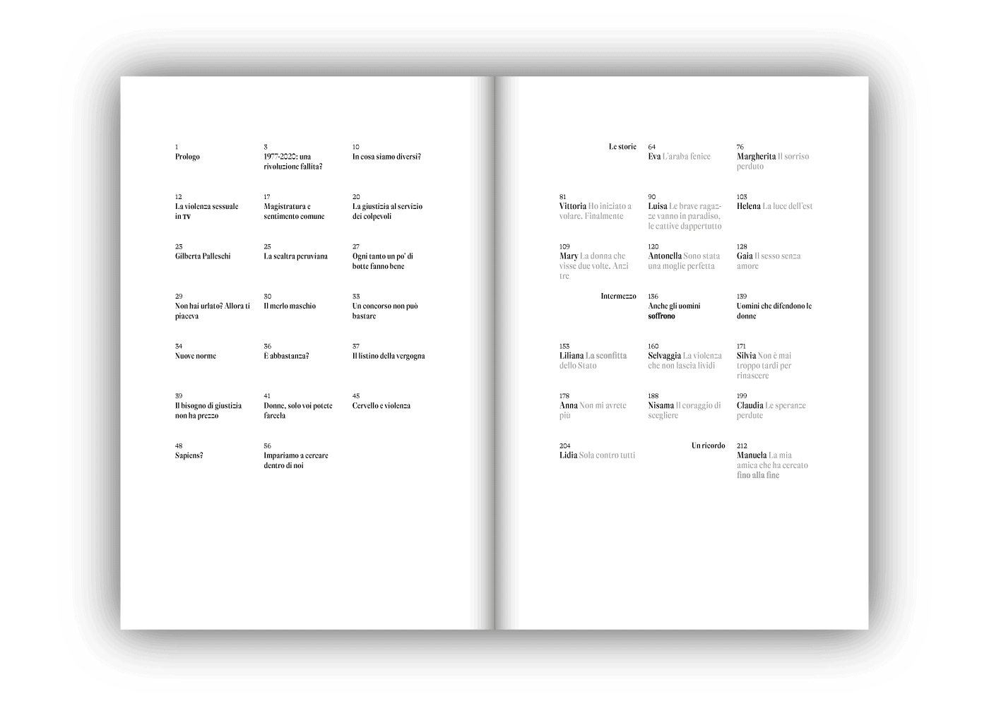 Affetti Collaterali, Quindici donne si raccontano a un uomo